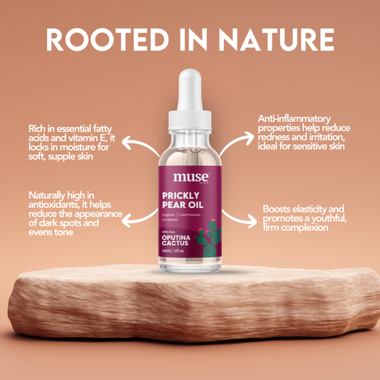 Prickly Pear Seed Oil - 100% Pure Organic Extra Virgin Oil, Cold Pressed Moisturizer for Face, Body & Hair
