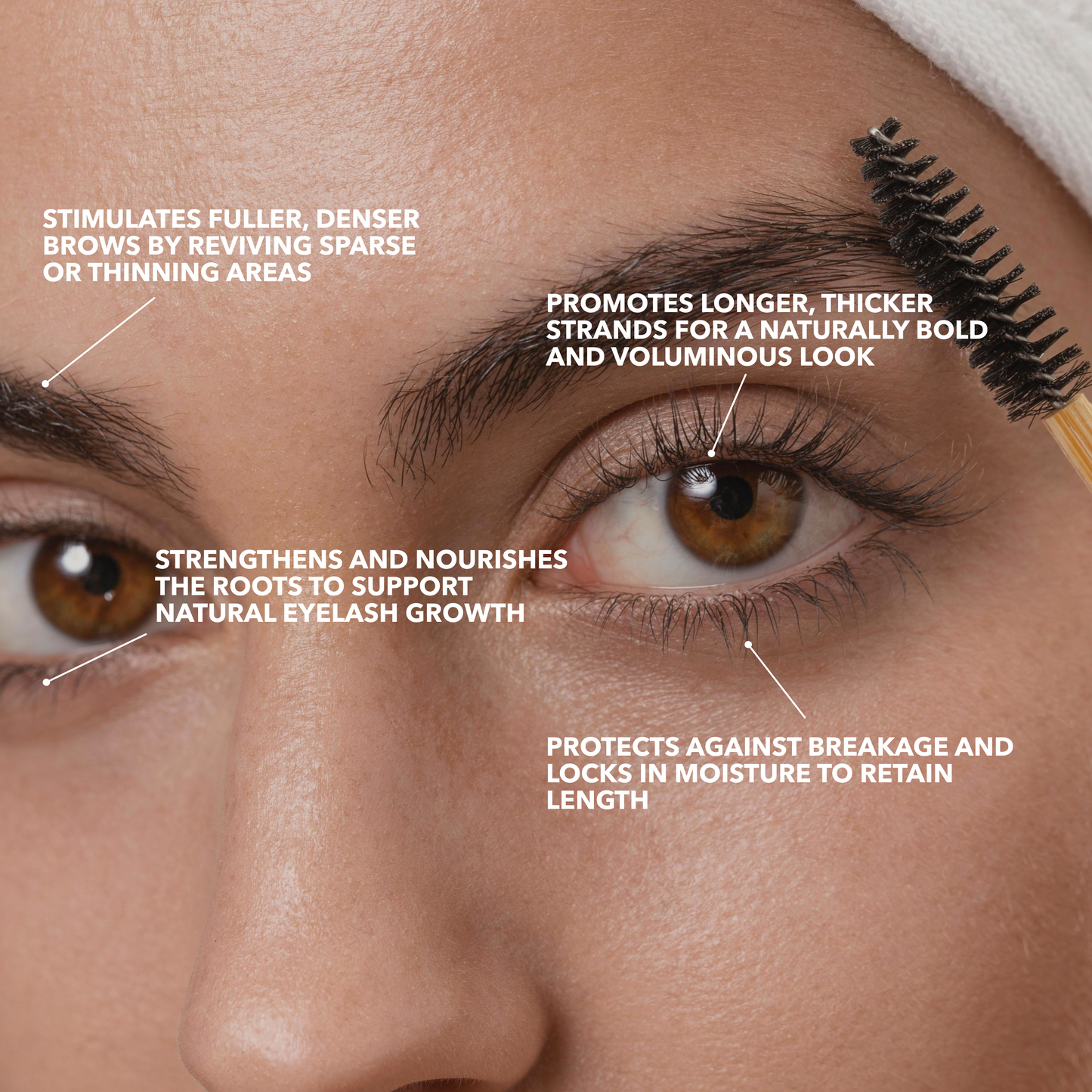 Organic Castor Oil Eyelash & Brow Serum – 100% Pure, Cold-Pressed, Hexane-Free Conditioning Oil for Fuller-Looking Lashes & Brows