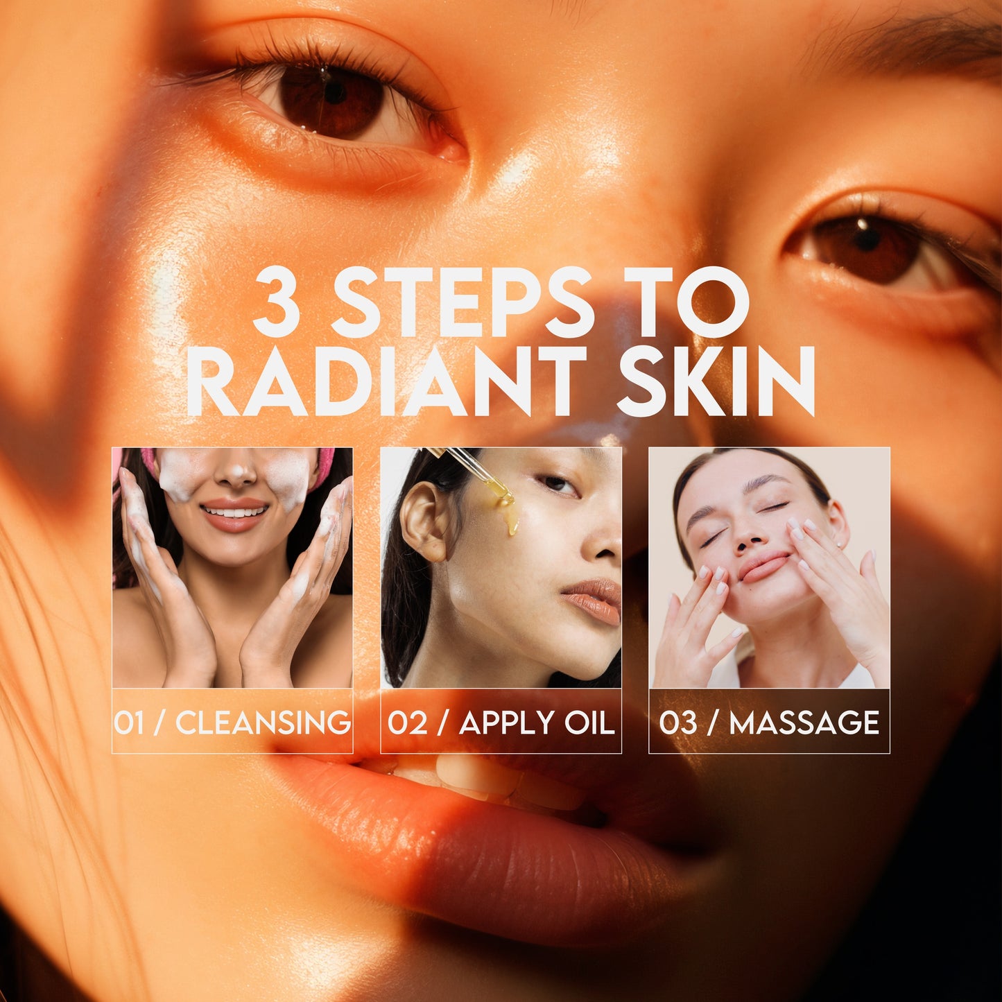 Golden Glow Skin Nectar - Naturally Enriched Vitamin C Serum, Antioxidant-Rich Face Oil