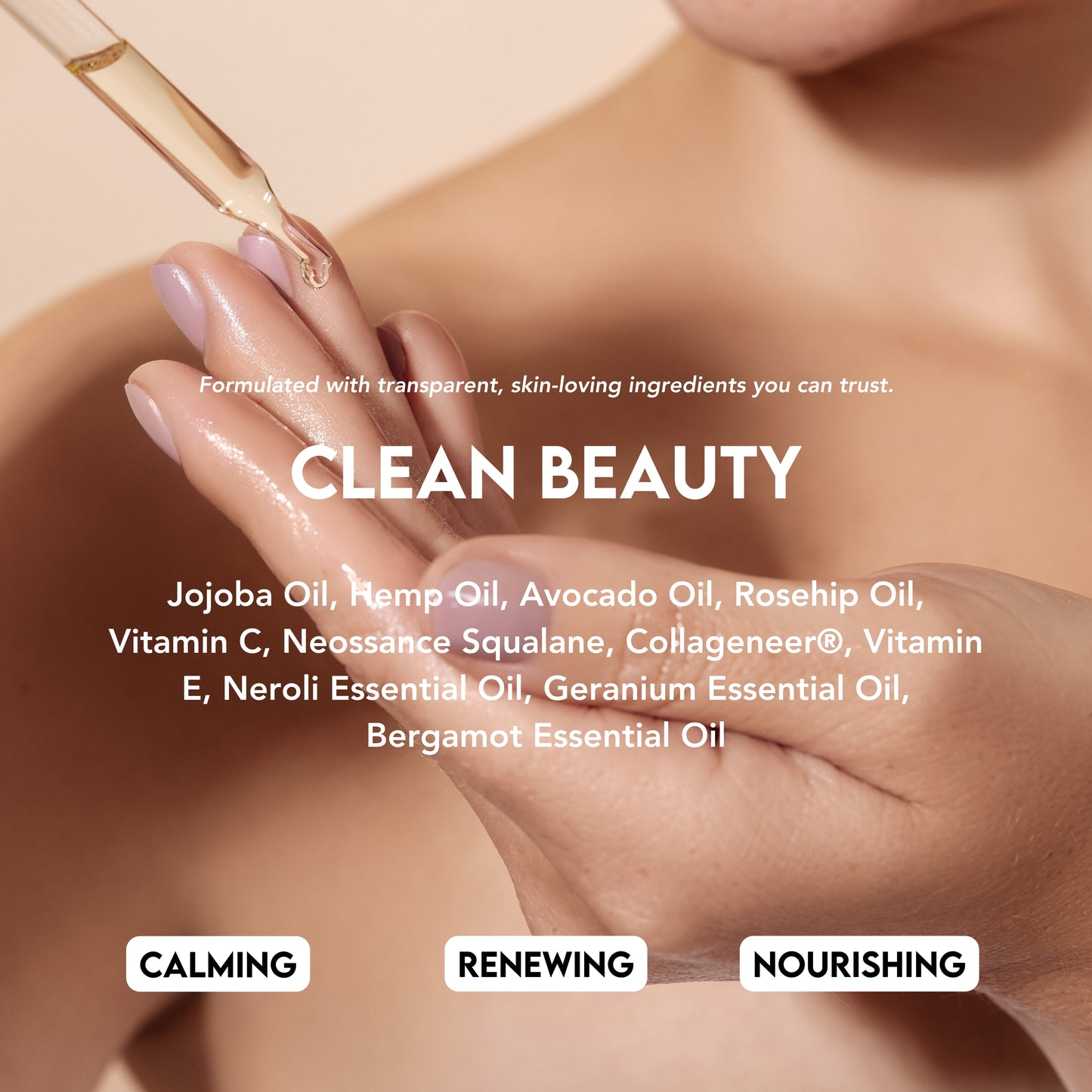 Advanced Night Serum – 1% Squalane for Deep Hydration & Skin Repair, Overnight Recovery for Fine Lines & Dryness
