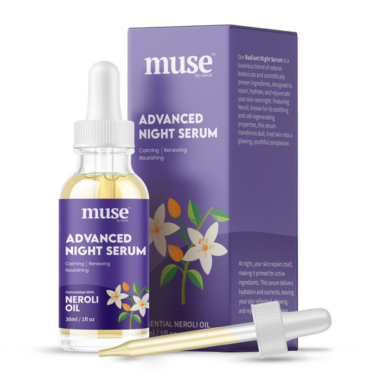 Advanced Night Serum – 1% Squalane for Deep Hydration & Skin Repair, Overnight Recovery for Fine Lines & Dryness
